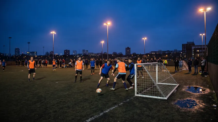 A floodlit 5-a-side tournament